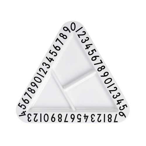 Design letters - Melamine triangular snackplate