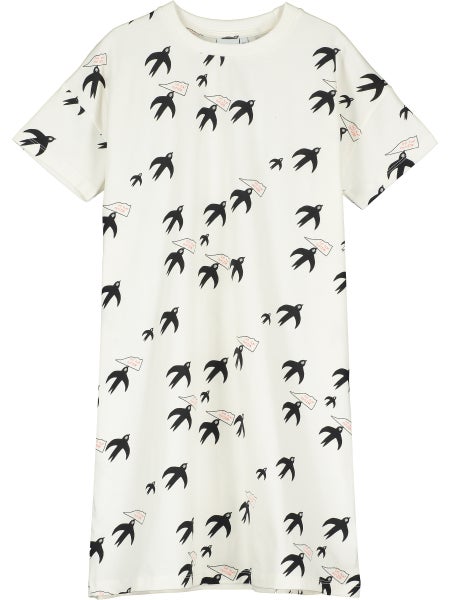 Beau Loves - T-shirt dress Birds natural