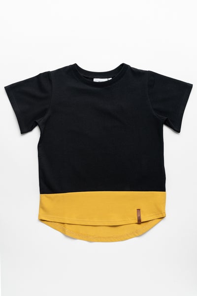 MIVI Kids - T-shirt 2-color Deep Black-Sauterne