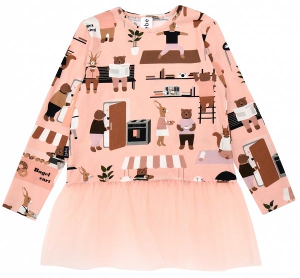 Hebe - Top With Tulle , Pink City