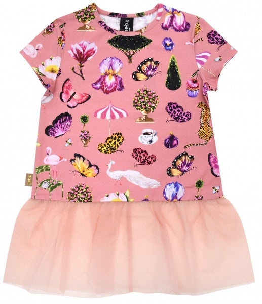 Hebe - Top With Tulle Royal Garden, Pink