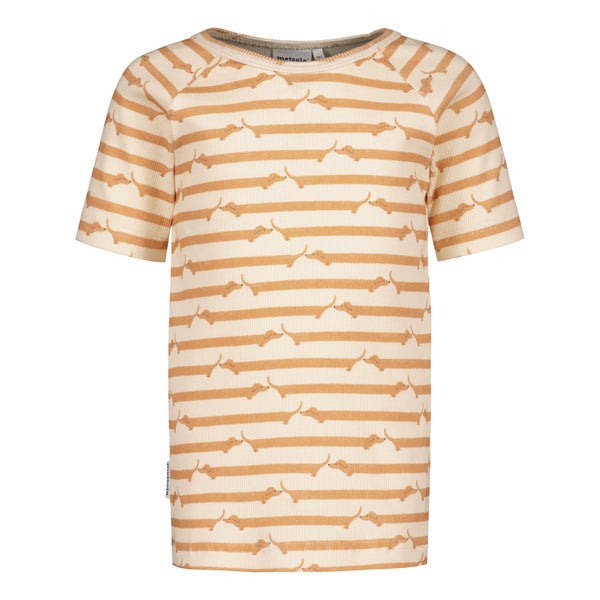 METSOLA -  Good Mood Rib T-Shirt/Toffee