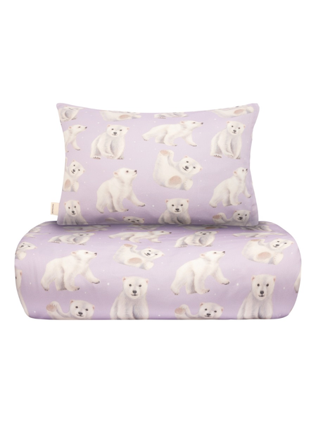 Metsola - Pussilakanasetti, Baby Polar Bears/Icy Lilac
