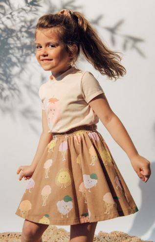 Hebe - Skirt With Fruits Print (SS23116)