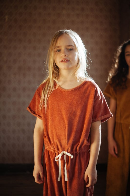 Daily Brat - Molly towel jumpsuit marsala