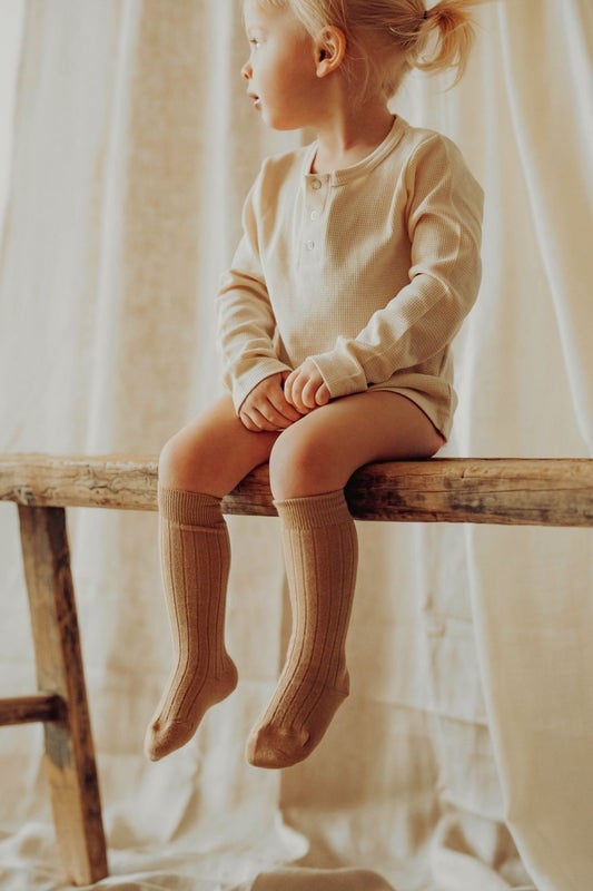 Kaiko - Knee socks, Latte