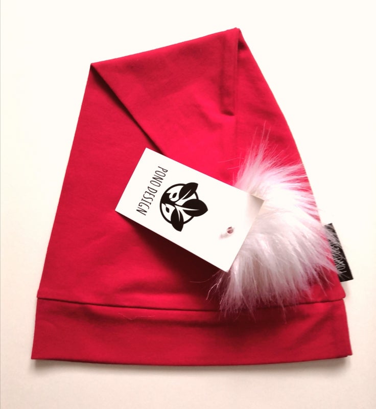 PoNo - Tonttulakki punainen keinoturkistupsulla