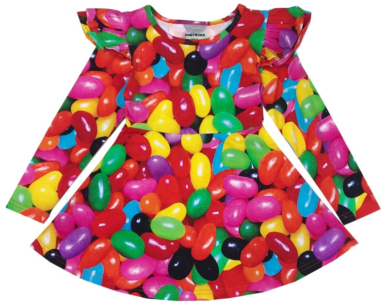 Romey Loves Lulu - Ruffle Dress, Jellybeans