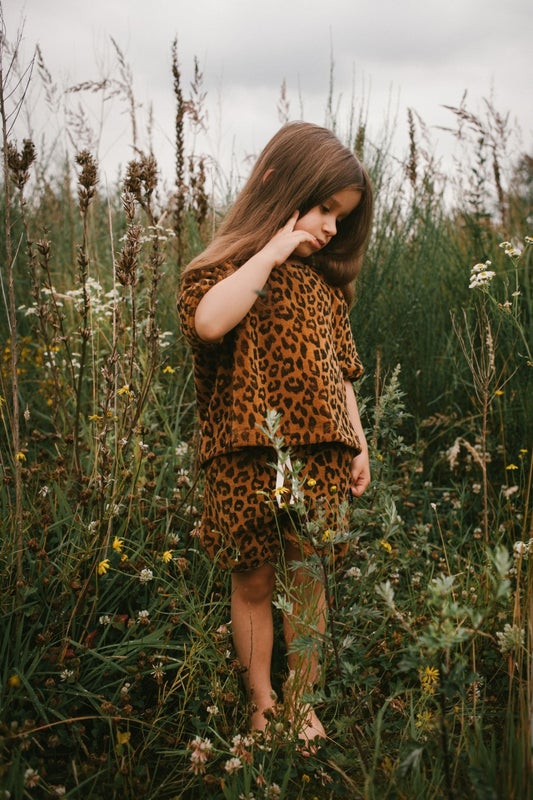 Daily Brat - Towel Shorts, Leopard