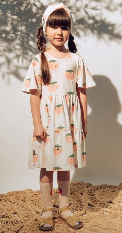 Hebe - Dress With Strawberries Print (SS23158)