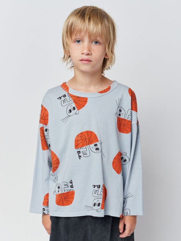 Bobo Choses - HERMIT CRAB ALL OVER LONG SLEEVE T-SHIRT (123AC026)
