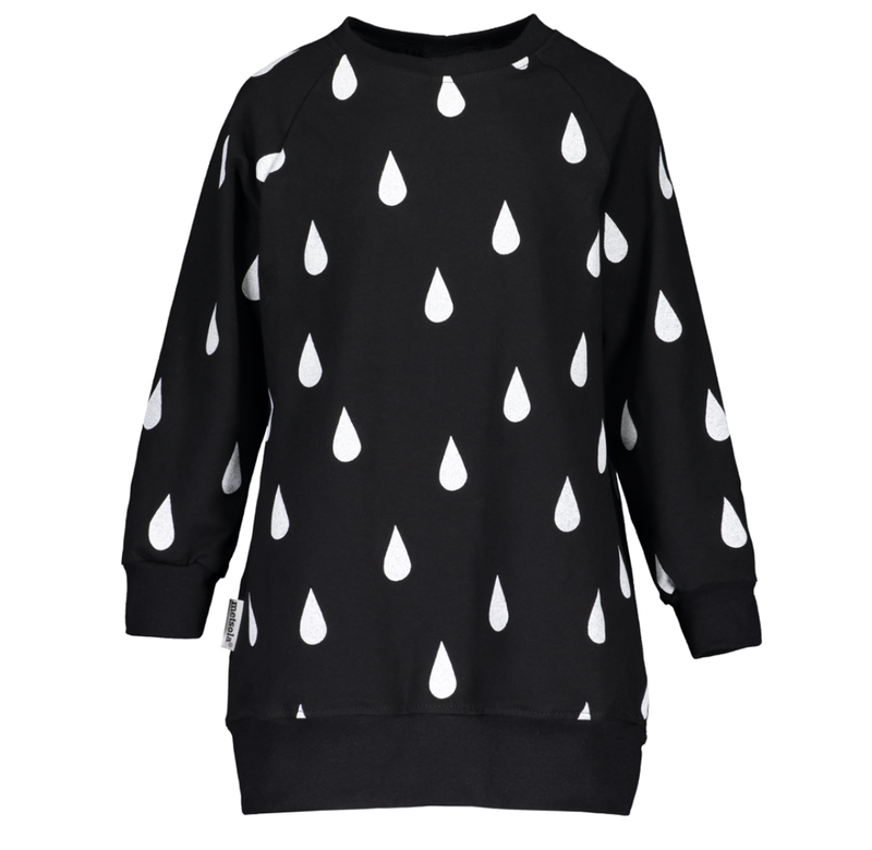 Metsola - Drop tunic dress, black