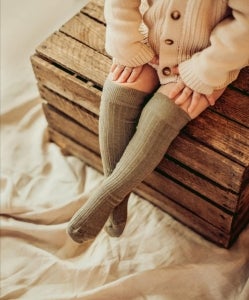 Kaiko - Knee sock, Light pistachio