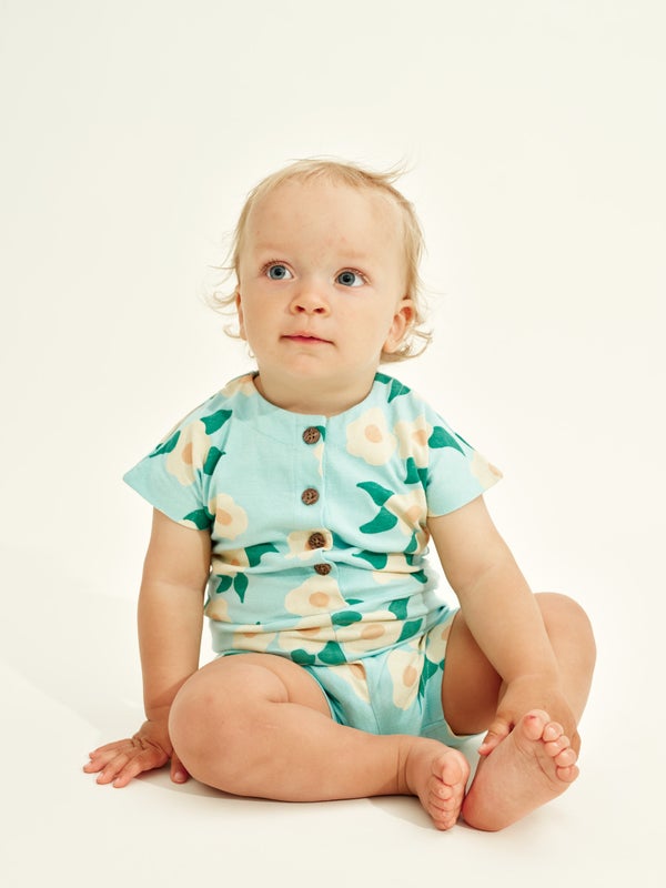 Mainio - Midsummer Rose Playsuit, Sky (22098)