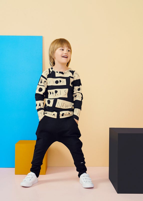 Papu - Fold shirt NO DISTANCE, Black / Sand