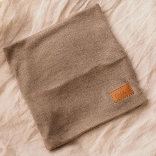 TIIKU - Merinotuubihuivi meleerattu beige