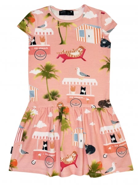 Hebe - Dress, Pink Animal