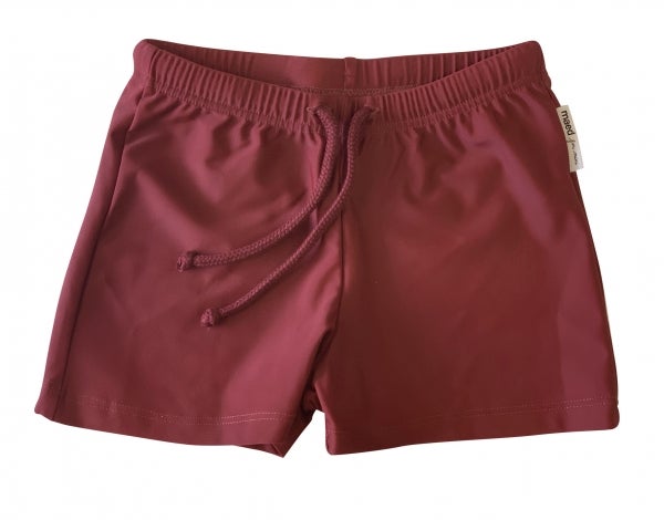 Maed for mini - Bordeaux badger, swimshorts