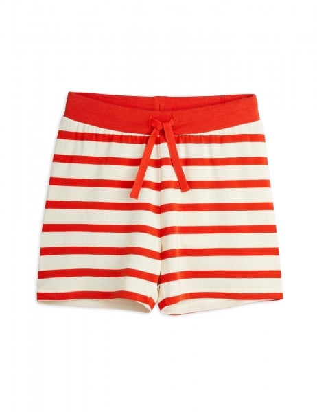 Mini Rodini - Stripe shorts, red