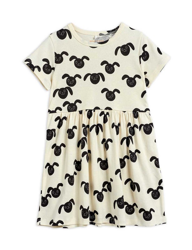 Mini Rodini - Rabbits aop ss dress, Black