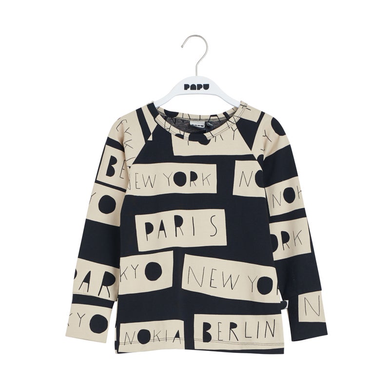 Papu - Fold shirt NO DISTANCE, Black / Sand