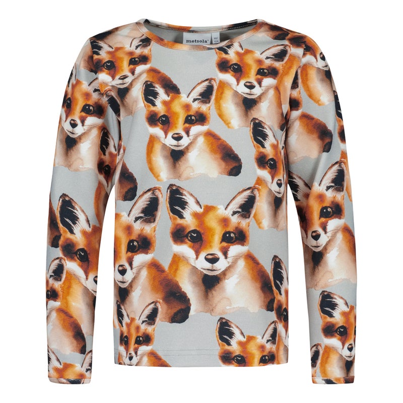 METSOLA - FOX SHIRT LS, CLOUDY