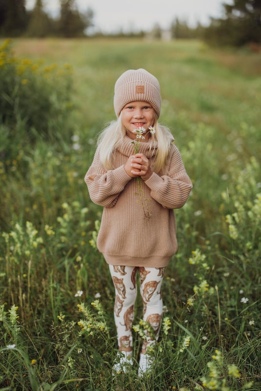 Metsola - Cotton Knit Beanie, Nougat