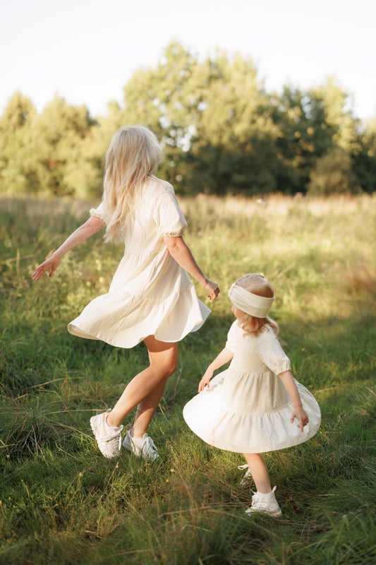 METSOLA - Tiered Dress/Milky
