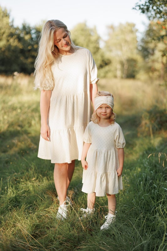METSOLA - Tiered Dress/Milky