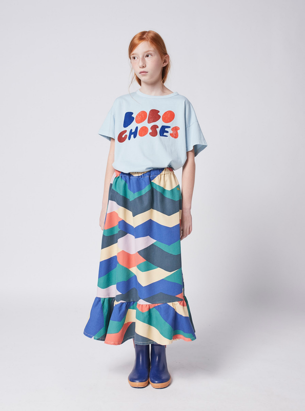 Bobo Choses -  Multi color block woven midi skirt (221AC117)