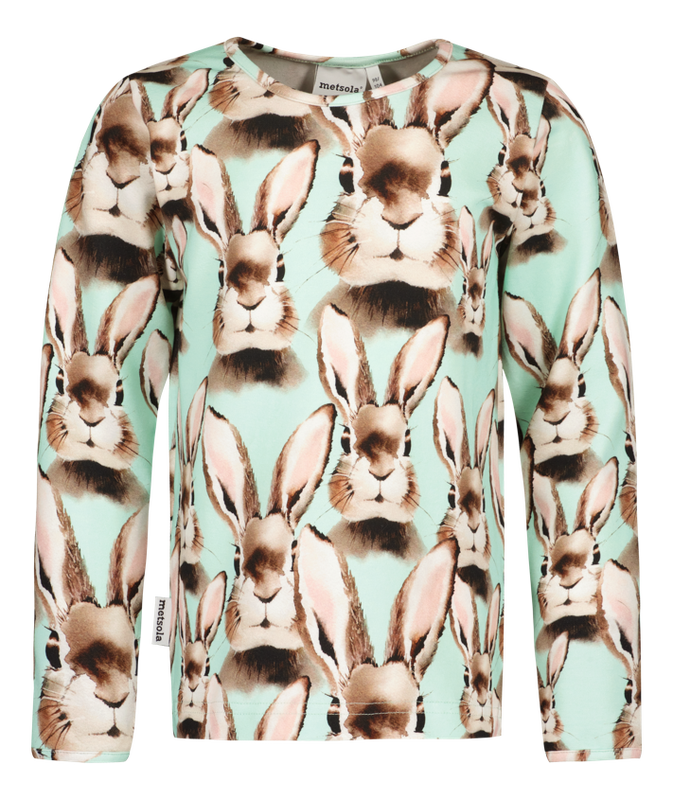 METSOLA - Bunny Shirt LS, Ocean