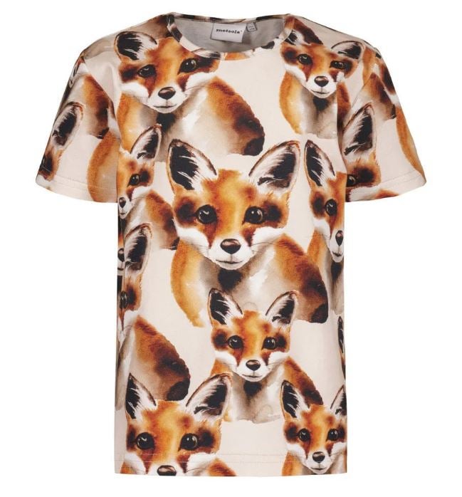 METSOLA - FOX T-SHIRT SS, CREAM
