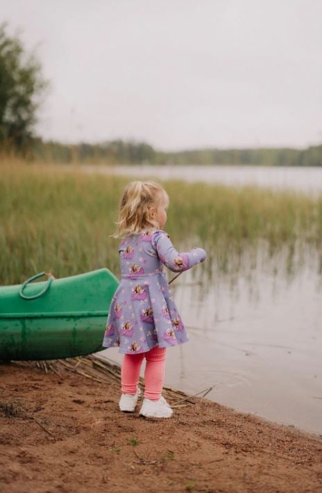 METSOLA - Heavy Rib Leggingsit, Pinky