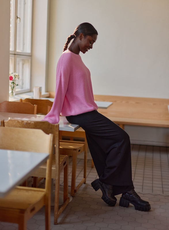 METSOLA - WOMENS COTTON KNIT JUMPER, CANDY