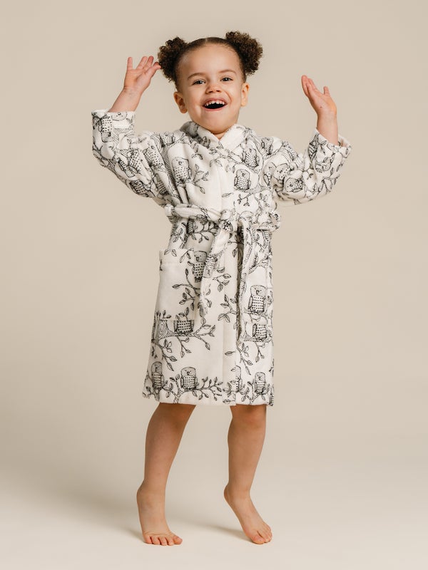 Aarre- Brooklyn bath jacket, Owls
