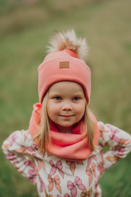 METSOLA - CRYSTAL BEANIE, PEACHY PINK