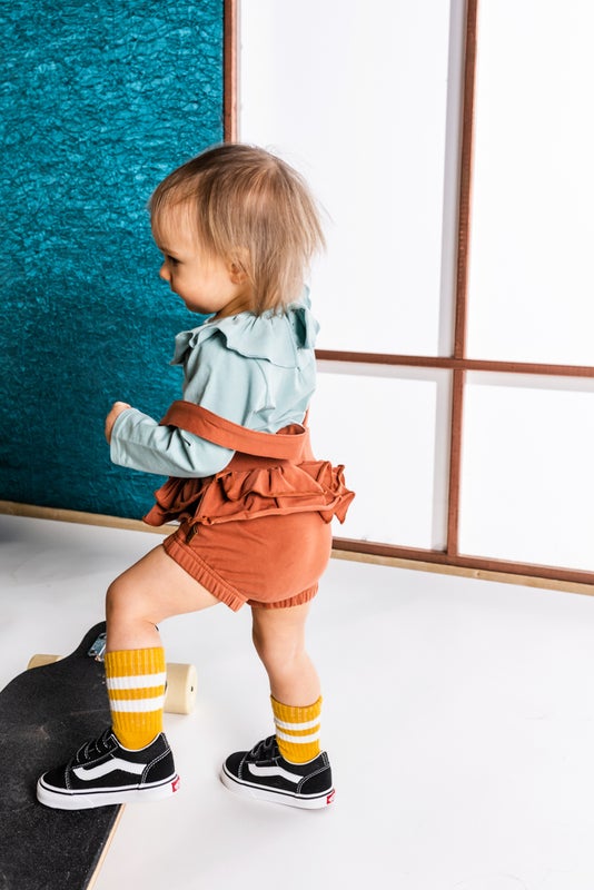 MIVI Kids - Hulmu Body With Frill Blue Surf