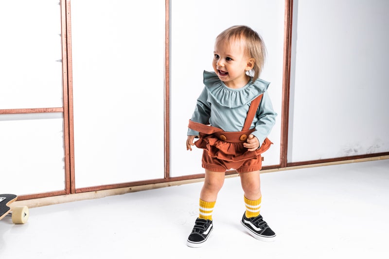 MIVI Kids - Hulmu Body With Frill Blue Surf