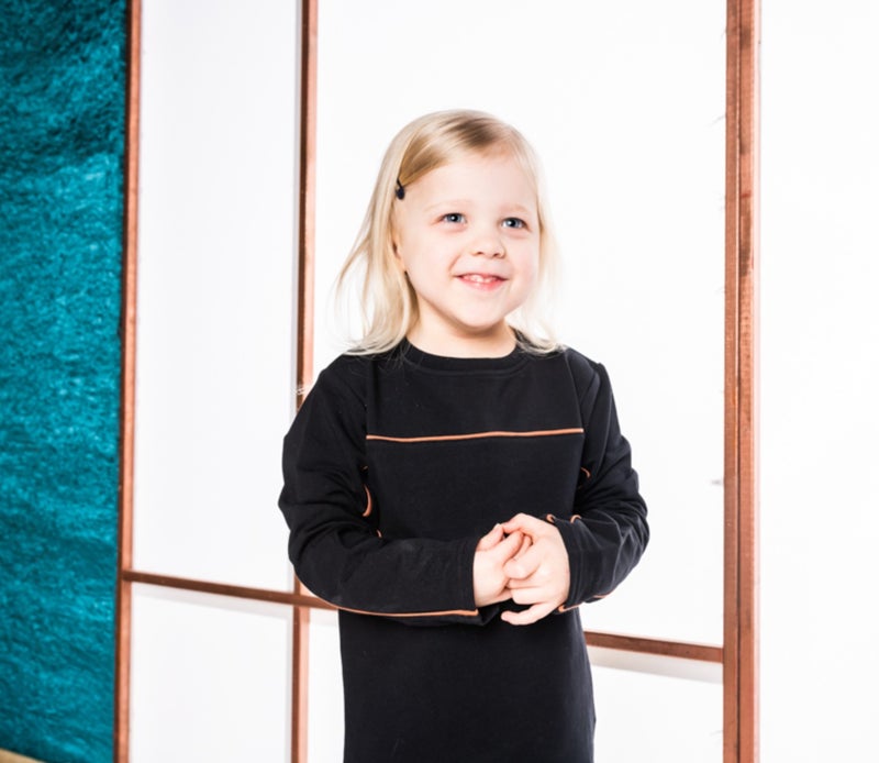 MIVI Kids - College Phirt Piping Deep Black