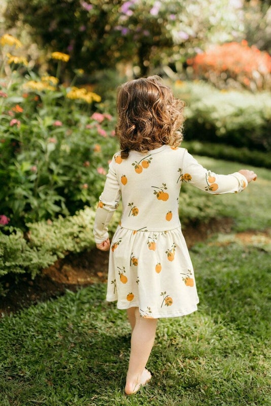 METSOLA - Orange Blossom Rib dress, Vanilla