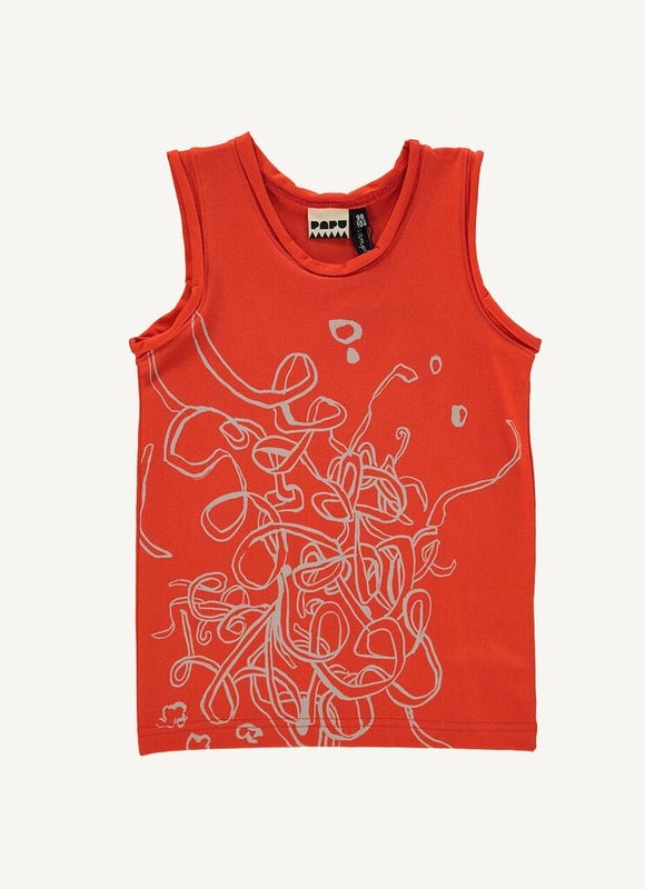 Papu - Serpentine top, watermelon red