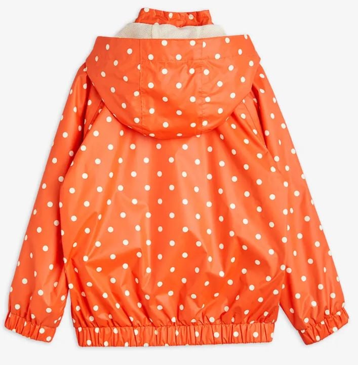 Mini Rodini - Polka woven dot sporty jacket, Red